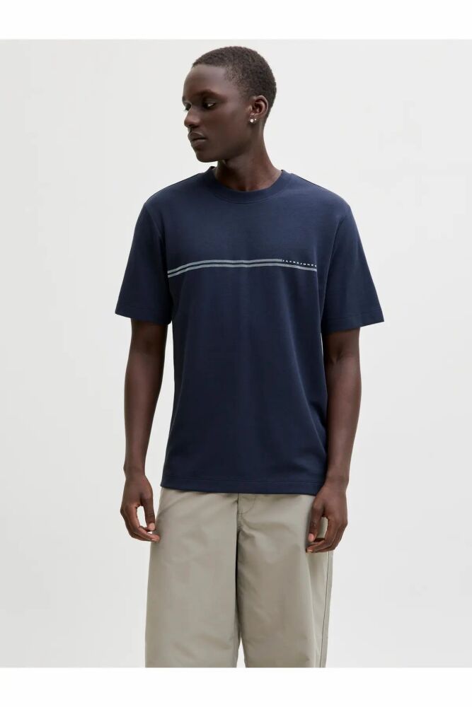 Jack Jones Fusıon Chest Regular Fit Erkek Tişört 12289936