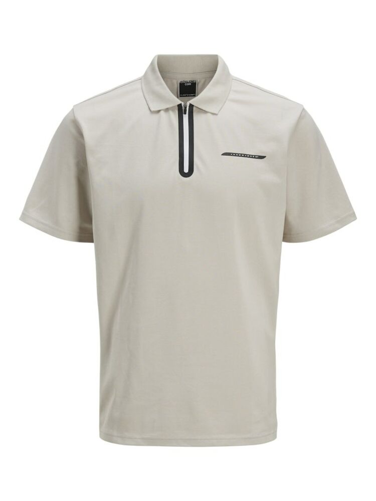 Jack Jones Fusıon Pıque Fermuarlı Polo Yaka Erkek Tişört 12273127 - 1