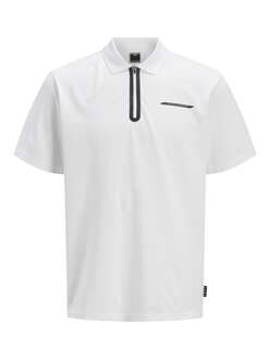 Jack Jones Fusıon Pıque Fermuarlı Polo Yaka Erkek Tişört 12273127 - 1
