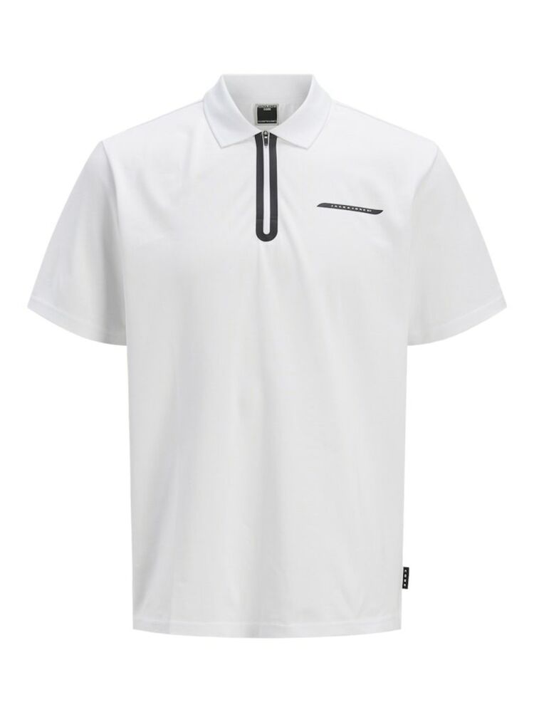 Jack Jones Fusıon Pıque Fermuarlı Polo Yaka Erkek Tişört 12273127 - 1