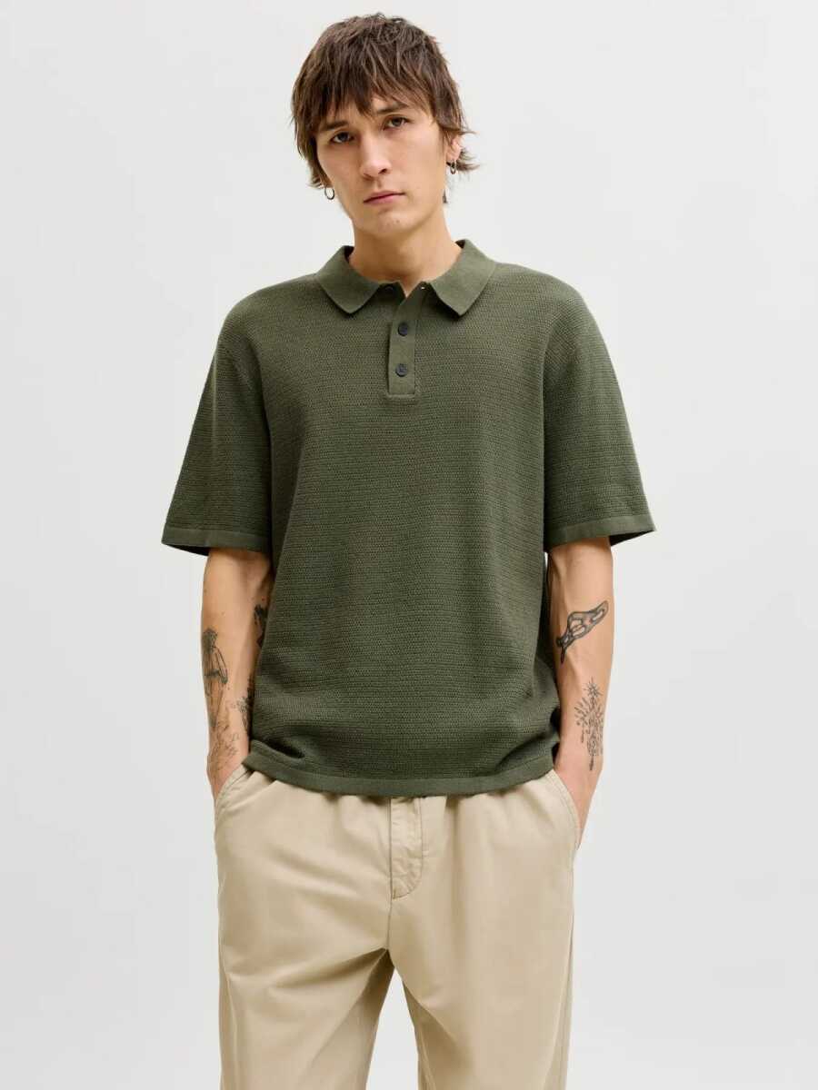 Jack Jones George Regular Fit Polo Yaka Triko Erkek Tişört 12268281