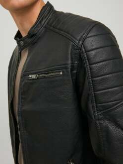 Jack Jones Htano Erkek Suni Deri Ceket 12182192 - 2