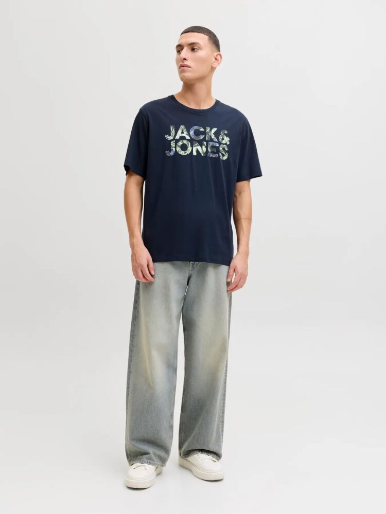 Jack Jones Jeff Logo Regular Fit Erkek Tişört 12288536 (1)