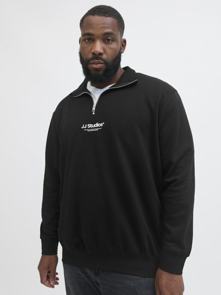 Jack Jones Jjesoho Sweat Quarter Zıp Hn Noos Pls Sweat 12279519 (1)