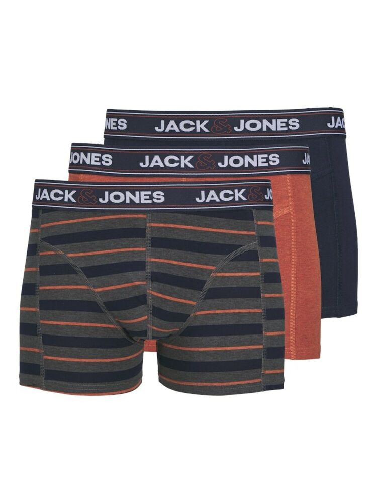 Jack Jones John 3 Lü Paket Erkek Boxer 12260059 - 1