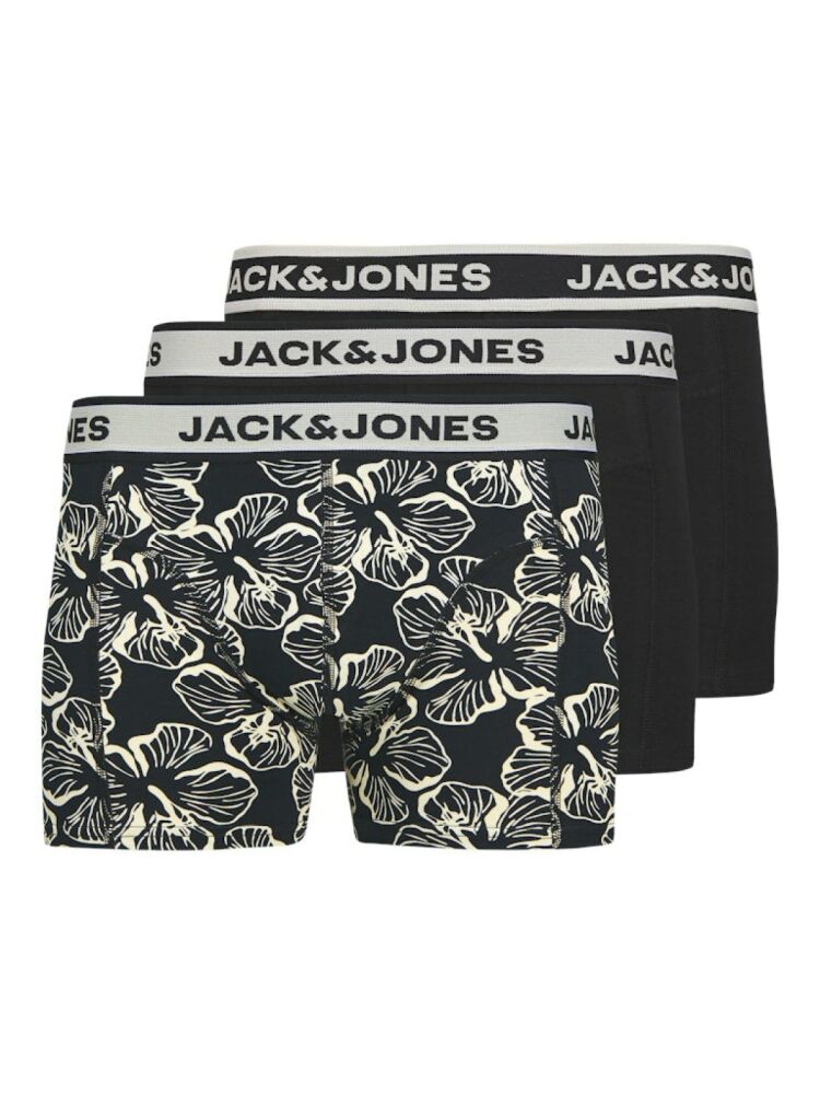 Jack Jones Lıam Flower 3 Lü Paket Erkek Boxer 12286178 (1)