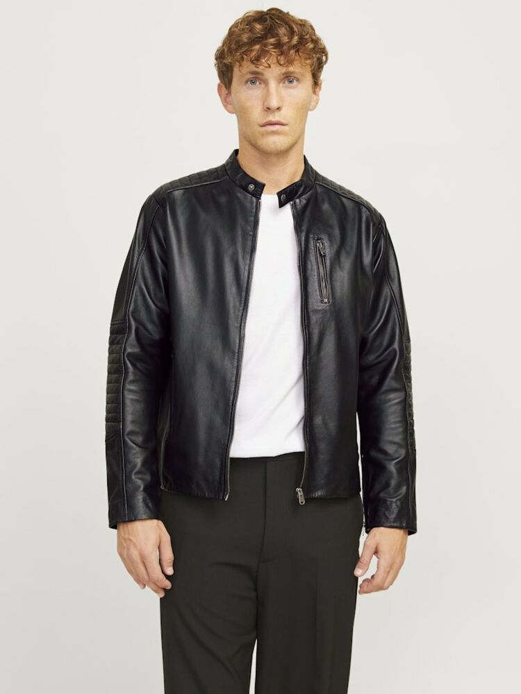 Jack Jones Lıam Lamb Leather Hakikii Deri Erkek Ceket 12269629 - 4