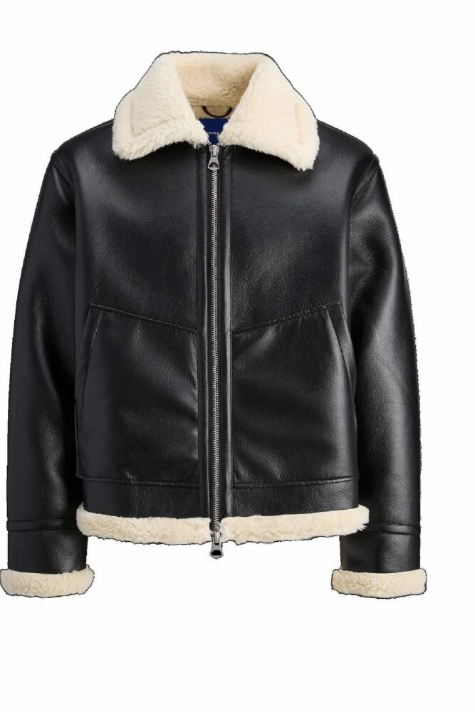 Jack Jones Lıverpool Avıator Suni Deri Erkek Ceket 12282948 - 1