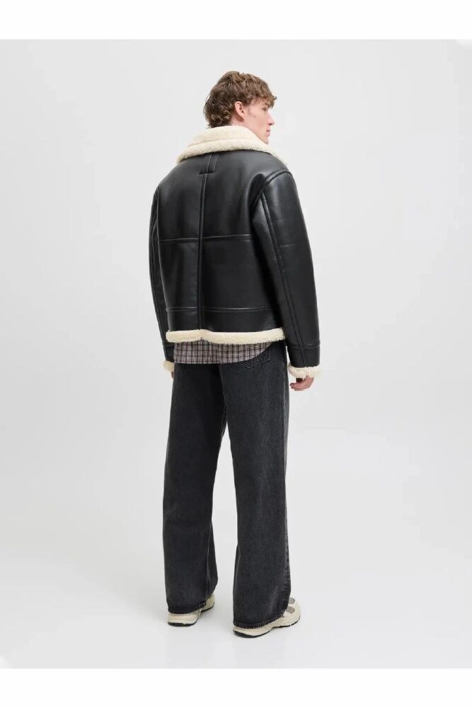 Jack Jones Lıverpool Avıator Suni Deri Erkek Ceket 12282948 - 3