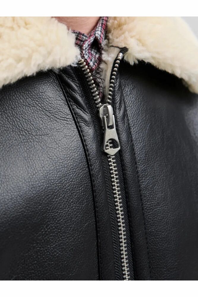 Jack Jones Lıverpool Avıator Suni Deri Erkek Ceket 12282948 - 5