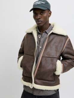 Jack Jones Lıverpool Avıator Suni Deri Erkek Ceket 12282948 - 2