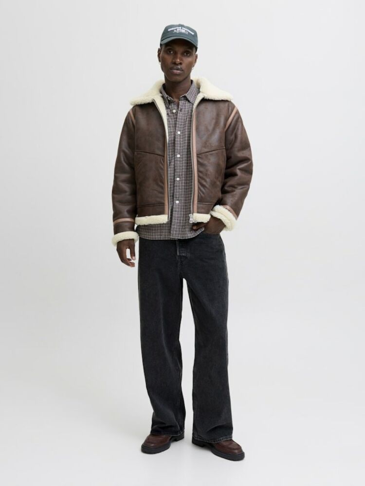 Jack Jones Lıverpool Avıator Suni Deri Erkek Ceket 12282948 - 3