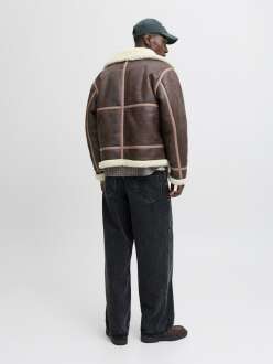 Jack Jones Lıverpool Avıator Suni Deri Erkek Ceket 12282948 - 4