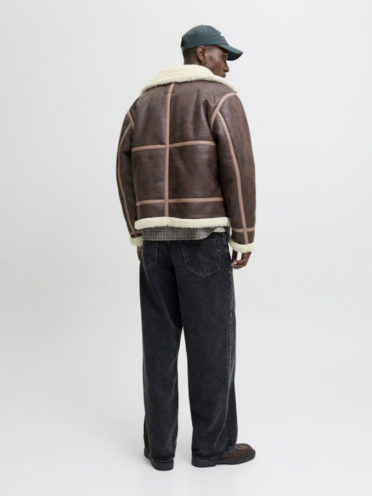 Jack Jones Lıverpool Avıator Suni Deri Erkek Ceket 12282948 - 4