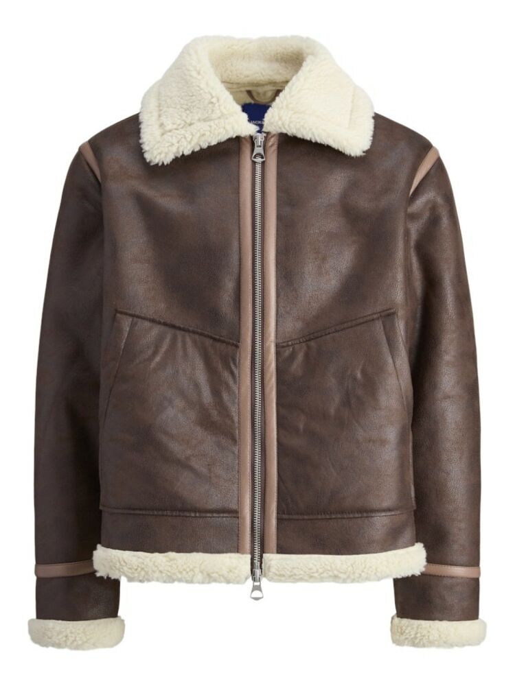 Jack Jones Lıverpool Avıator Suni Deri Erkek Ceket 12282948 - 5