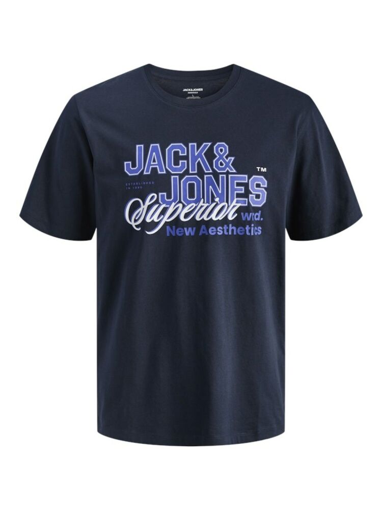Jack Jones Logo Büyük Beden Erkek Tişört 12289691