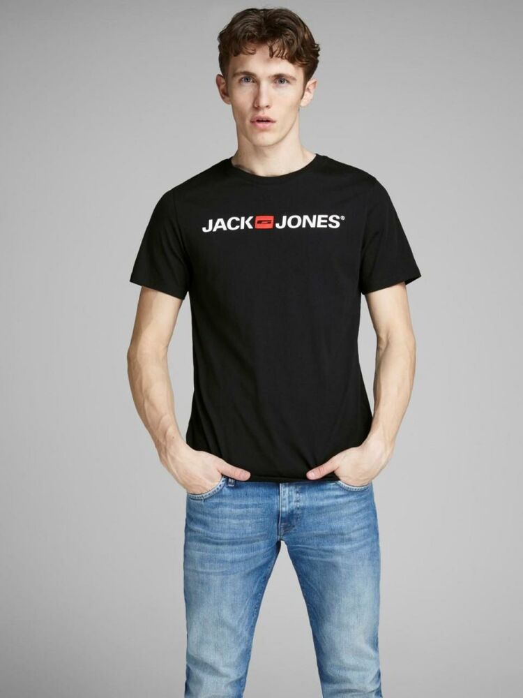 Jack Jones Logo Crew Neck Noos Erkek Tişört 12137126 - 2