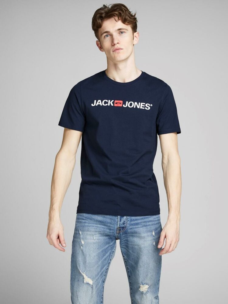 Jack Jones Logo Crew Neck Noos Erkek Tişört 12137126 - 2