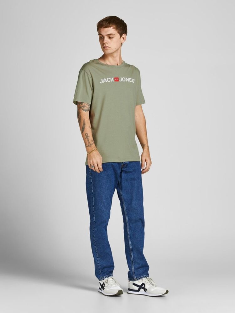 Jack Jones Logo Crew Neck Noos Erkek Tişört 12137126 (1)