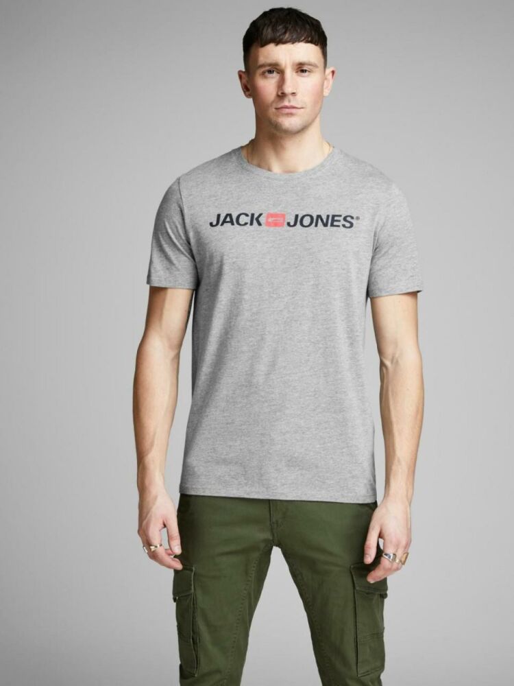 Jack Jones Logo Crew Neck Noos Erkek Tişört 12137126 (1)