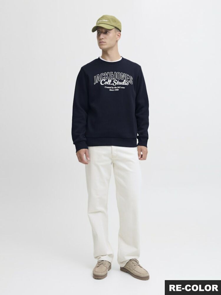 Jack Jones Makota Bisiklet Yala Regular Fit Erkek Sweat 12278601 (1)