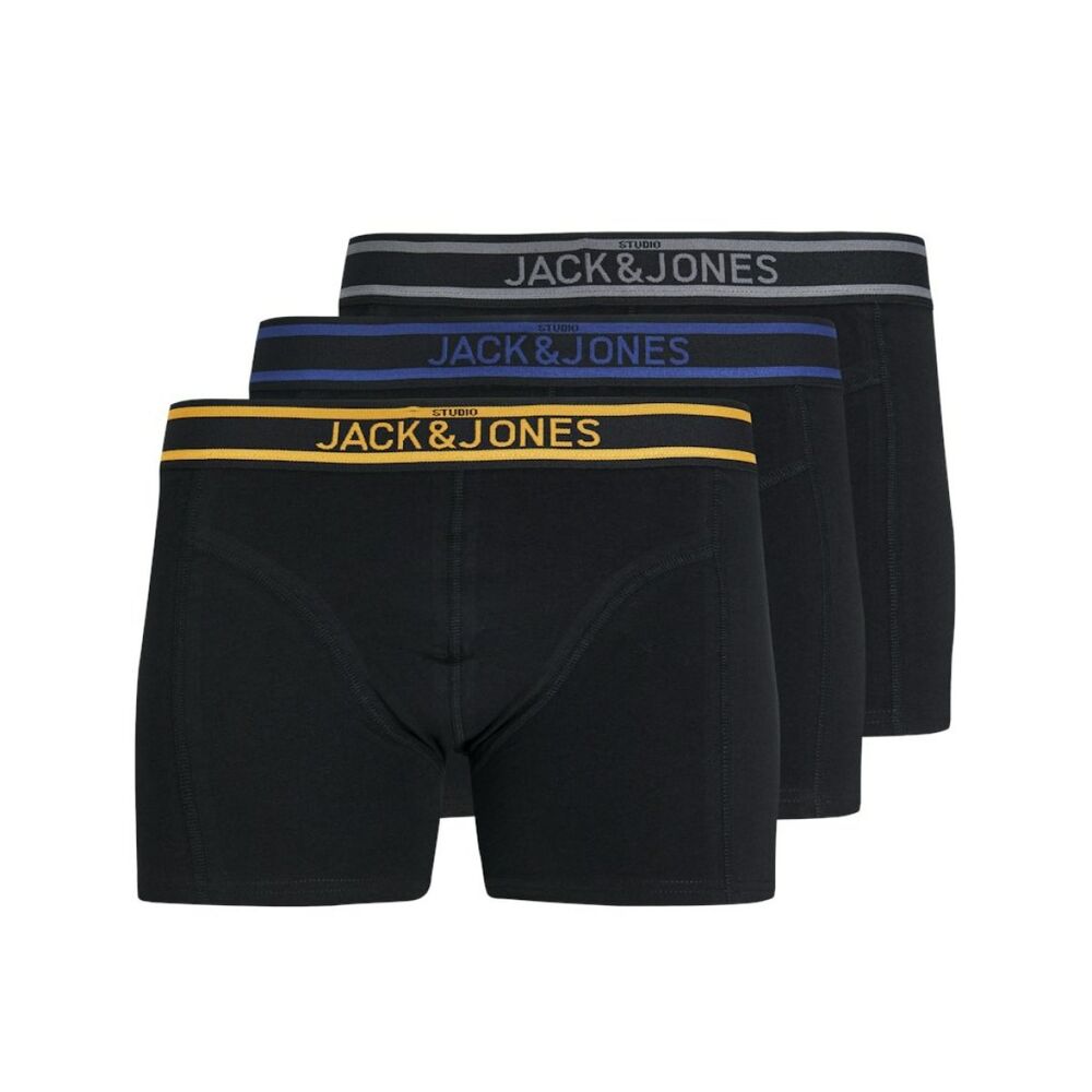 Jack Jones Marc Solıd 3 Lü Paket Erkek Boxer 12266063 - 1