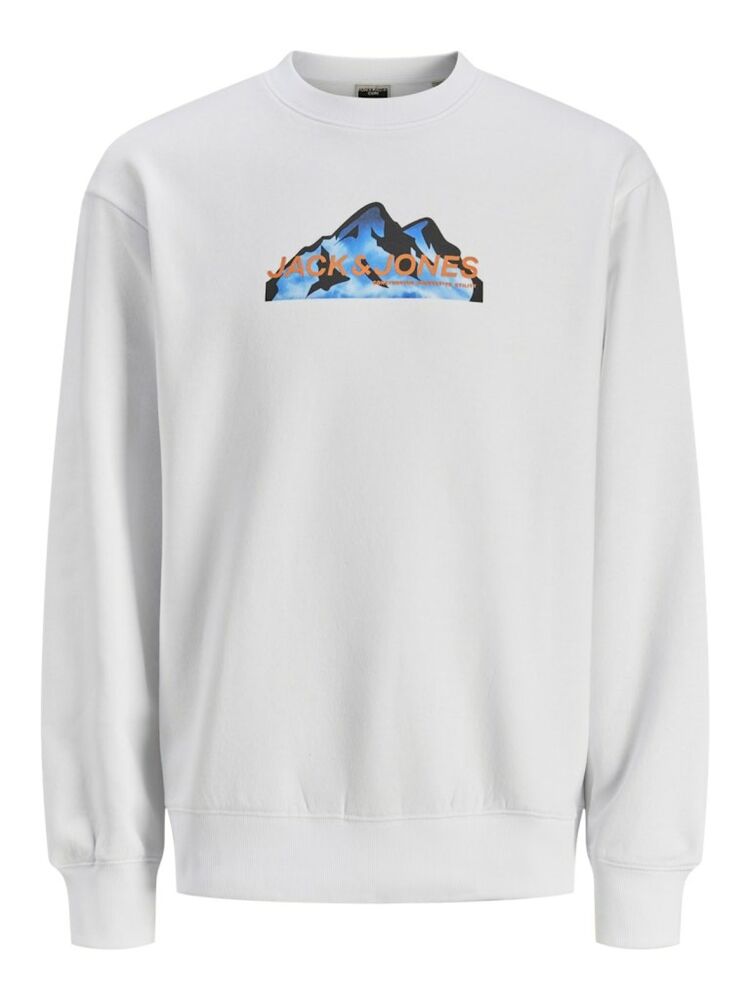 Jack Jones Mountaın Logo Bisiklet Yaka Erkek Sweat 12262094 - 1