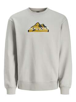 Jack Jones Mountaın Logo Bisiklet Yaka Erkek Sweat 12262094 - 1