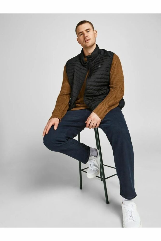 Jack Jones Multı Bodywarmer Erkek Büyük Beden Yelek 12205347 - 3