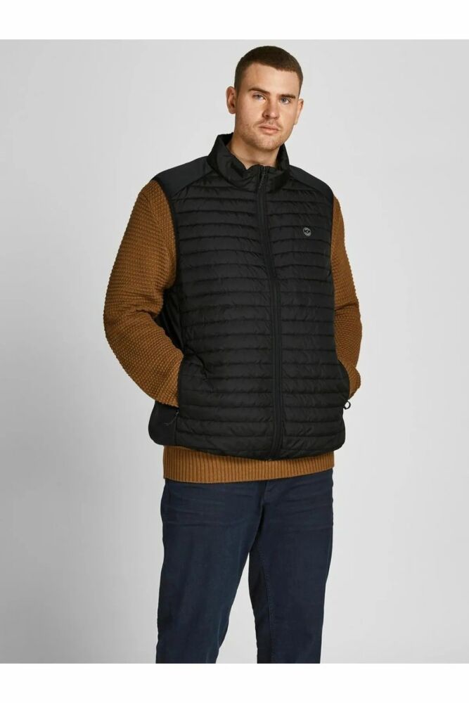 Jack Jones Multı Bodywarmer Erkek Büyük Beden Yelek 12205347 - 5