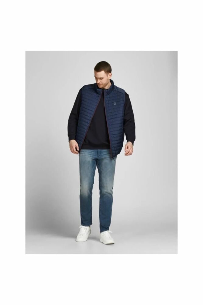 Jack Jones Multı Bodywarmer Erkek Büyük Beden Yelek 12205347 (1)
