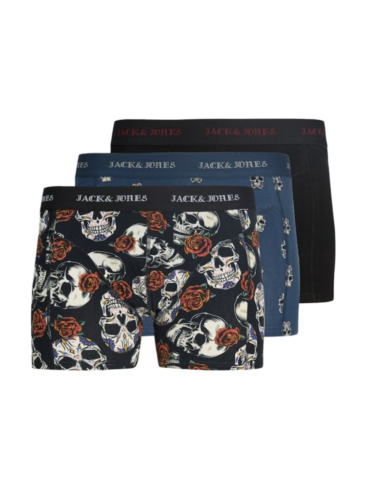 Jack Jones Murphy Skull 3 Lü Paket Erkek Boxer 12283379