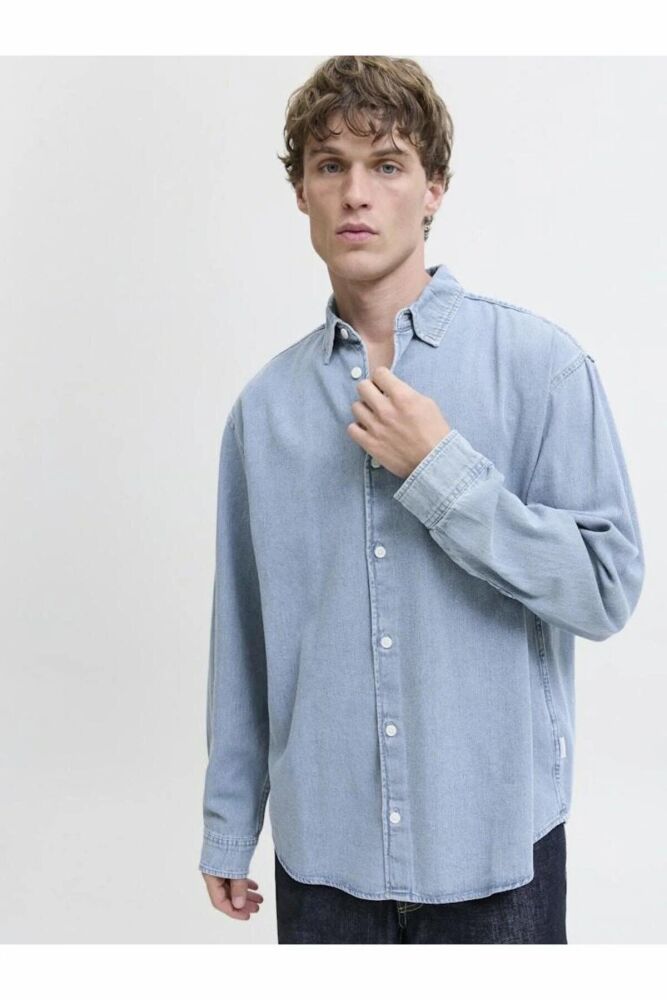 Jack Jones Norrebro Denim Loose Fit Erkek Jean Gömlek 12282775