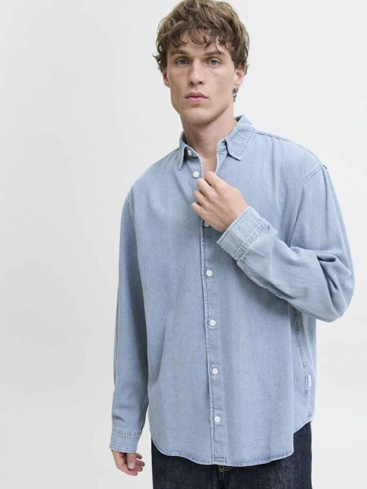 Jack Jones Norrebro Denim Loose Fit Erkek Jean Gömlek 12282775 (1)