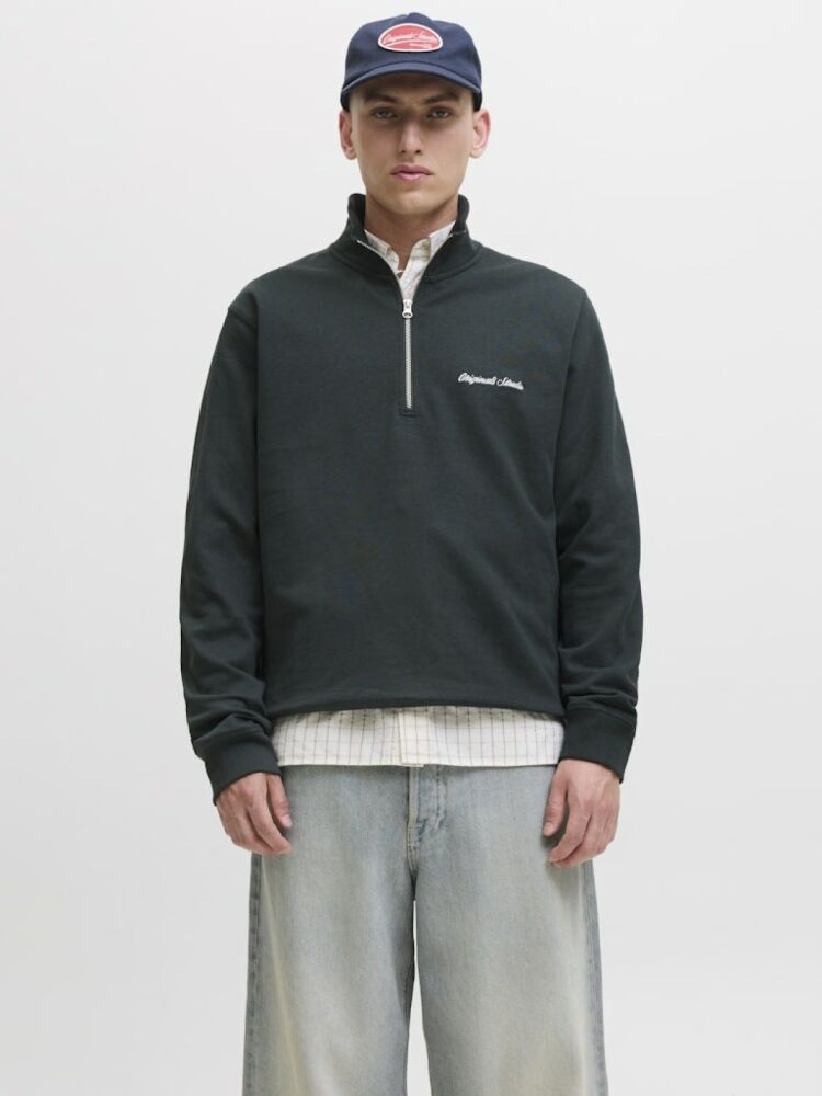 Jack Jones Norrebro Fermuarlı Yaka Relax Fit Erkek Sweat 12282899
