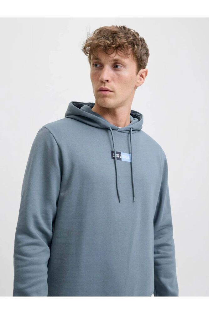 Jack Jones Pan Regular Fit Kapüşonlu Erkek Sweat 12278618 (1)