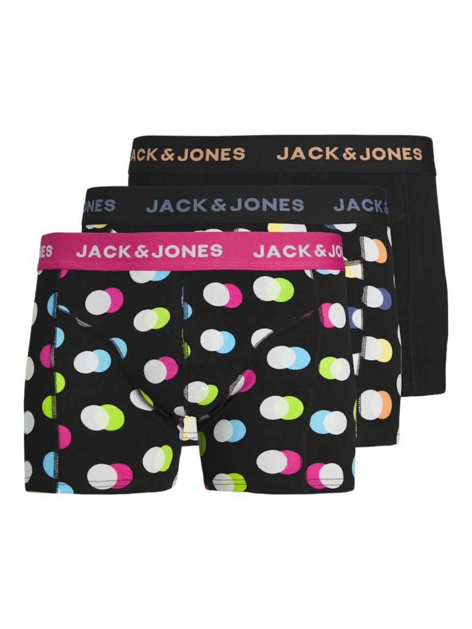 Jack Jones Reese 3 Lü Paket Erkek Boxer 12255820 - 1