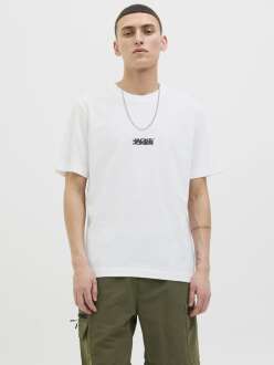 Jack Jones Sago Logo Regular Fit Erkek Tişört 12276524 - 2