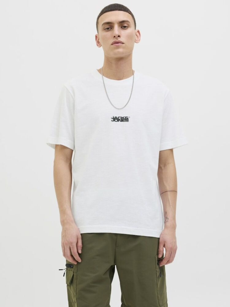 Jack Jones Sago Logo Regular Fit Erkek Tişört 12276524 - 2
