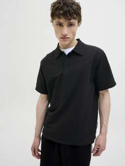 Jack Jones Sago Textured Erkek Polo Yaka Tişört 12276735 - 2