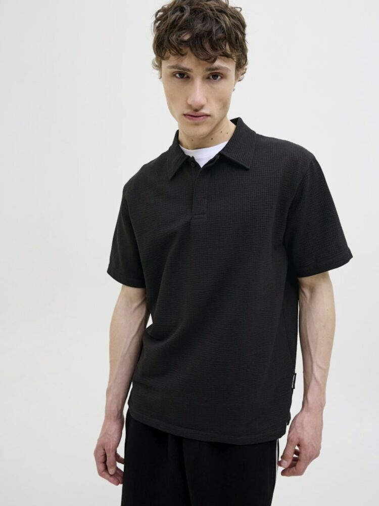 Jack Jones Sago Textured Erkek Polo Yaka Tişört 12276735 - 2