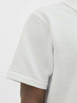 Jack Jones Sago Textured Erkek Polo Yaka Tişört 12276735 - 2