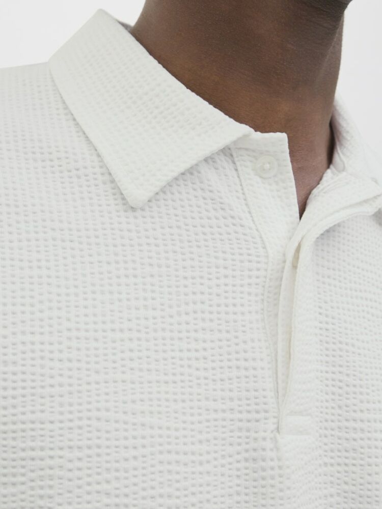 Jack Jones Sago Textured Erkek Polo Yaka Tişört 12276735 - 3
