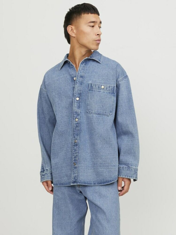 Jack Jones Santorını Denım Overshırt Erkek Jean Ceket 12250602 - 3