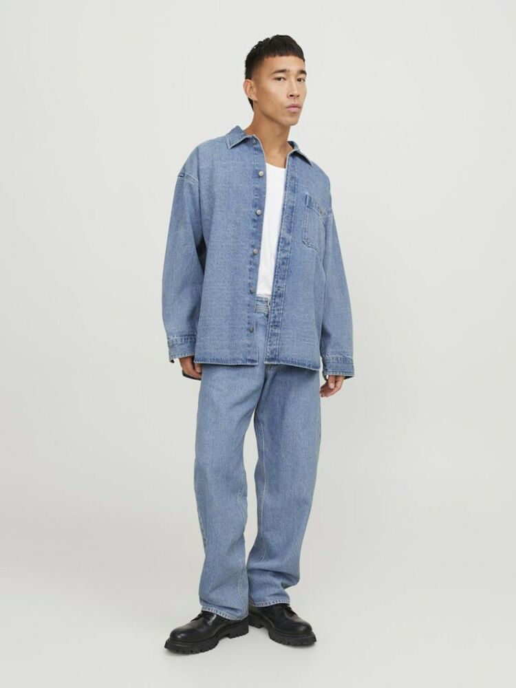 Jack Jones Santorını Denım Overshırt Erkek Jean Ceket 12250602 - 5