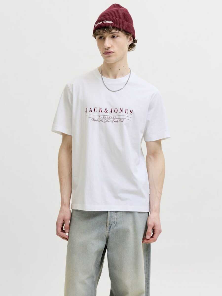 Jack Jones Savona Brandıng Relaxed Fit Erkek Tişört 12310071