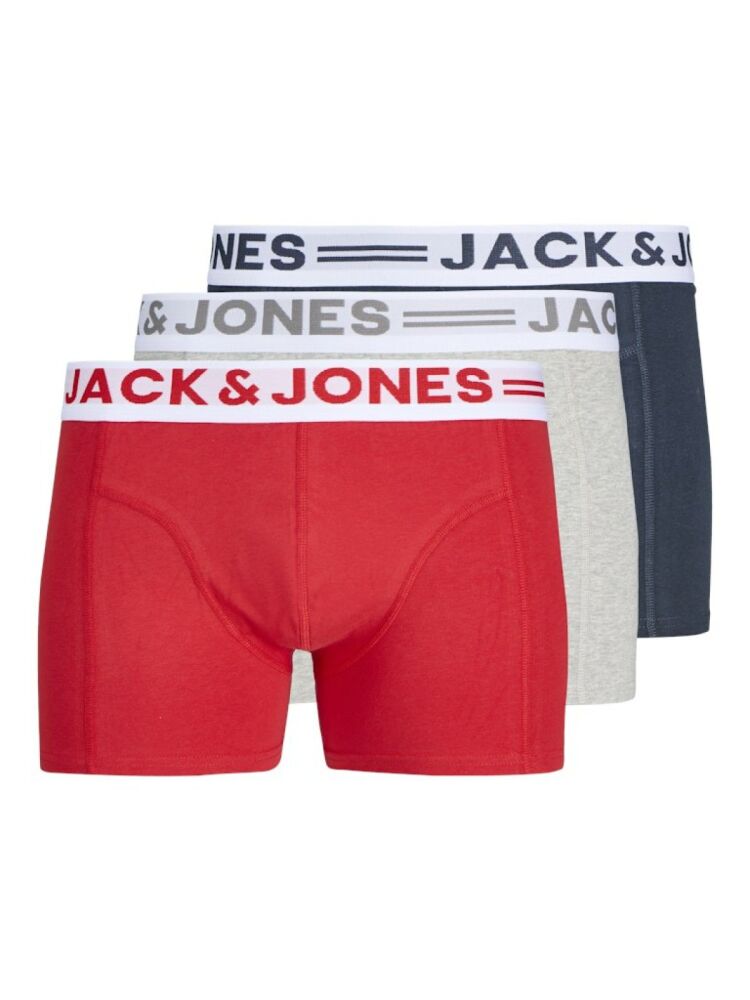 Jack Jones Sense 3 Lü Paket Erkek Boxer 12081832