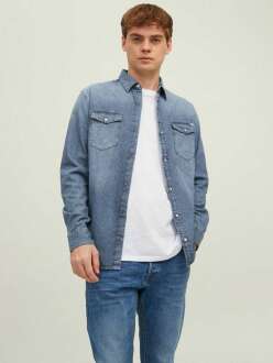 Jack Jones Sheridan Erkek Jean Gömlek 12138115 - 1