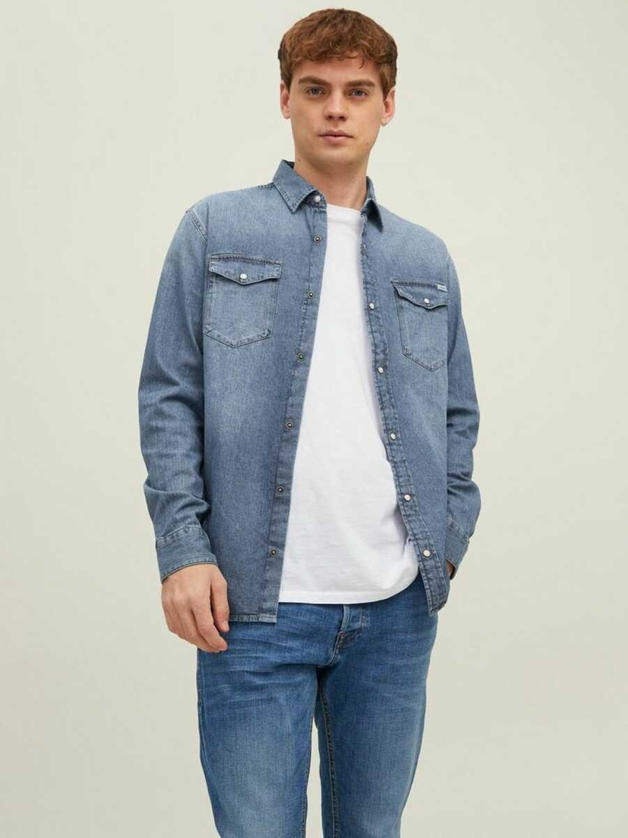 Jack Jones Sheridan Erkek Jean Gömlek 12138115 - 1