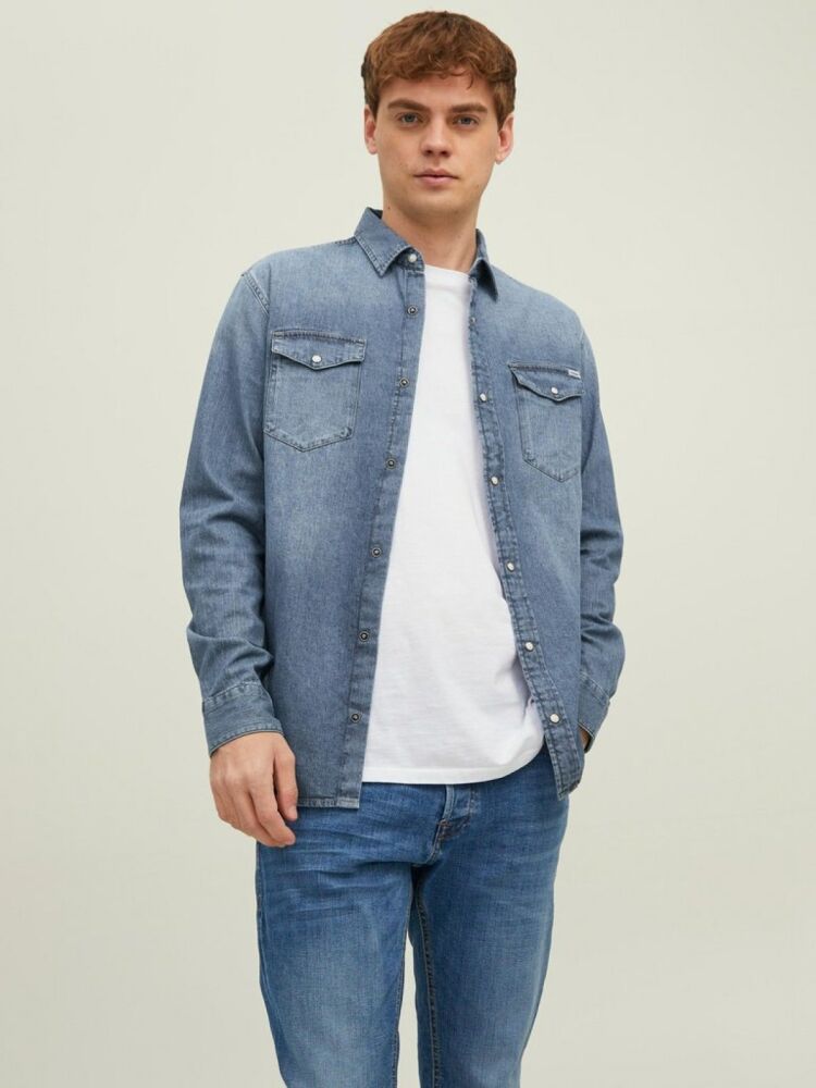 Jack Jones Sheridan Erkek Jean Gömlek 12138115